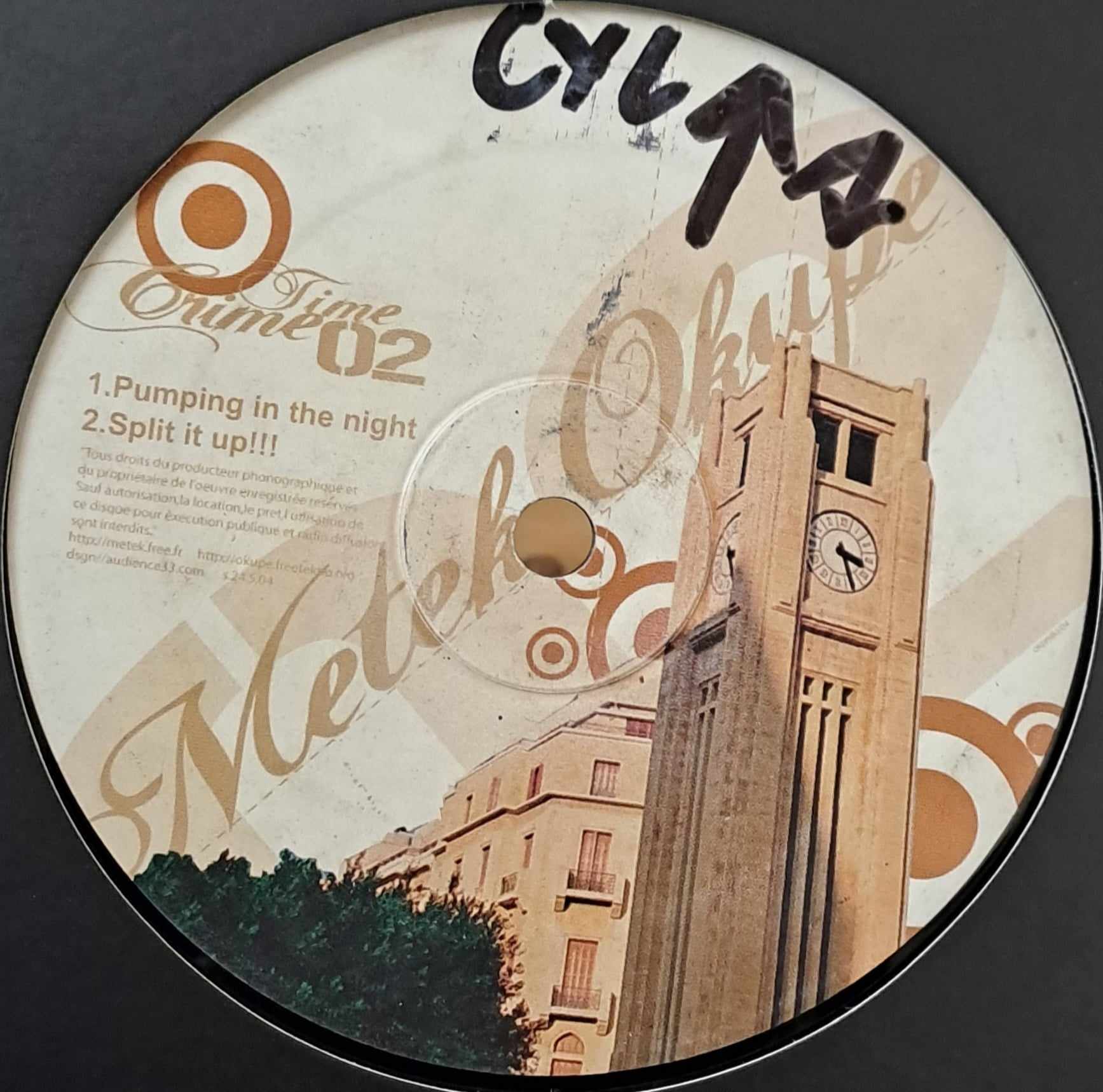 Metek vs Okupe 02 (Crime Time 02) - vinyle freetekno